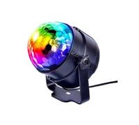 AYJYZHIAG RGB LED Stage Disco Light Rotante DJ Ball Strobe Controllo remoto del suono Magic Dance Car Regalo di Natale Party Club Show Lamp(USB plug with remote)