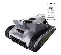 AYJYZHIAG Robot pulitore for Piscina Senza Fili - Aspirapolvere for con Motore brushless da 180 W, aspirazione 45.000 Pa, arrampicamento sulle pareti, 3 modalità di Funzionamento Automatico