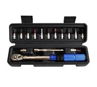 AYJYZHIAG Set di 15 chiavi dinamometriche for bicicletta da 1/4" 2-24 Nm, chiave a brugola a doppia direzione for, a bussola preimpostata, riparazione professionale