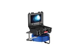 AYJYZHIAG Telecamera di ispezione for Tubi fognari HD DVR da 9 Pollici, contatore di Distanza da 17 mm, Telecamera Video, endoscopio Industriale for Scarico(50m,23mm Camera)