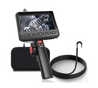 AYJYZHIAG Telecamera endoscopica articolata da 2,0 MP, 3,9 mm/5..5 mm, boroscopio Industriale con 2 Vie, sterzata a 210 Gradi, con Altoparlante, 6 LED(3.9mm Lens)