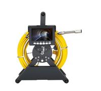 AYJYZHIAG Telecamera for ispezione Tubi fognari da 4,3 Pollici 4500 mAh con Batteria IP68 1000 TVL Scarico 17 MM endoscopio Industriale for condotte fognarie(40 m,22MM with DVR)