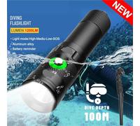 AYJYZHIAG Torcia subacquea professionale con luce di profondità, lampada a batteria, torcia portatile ultra potente