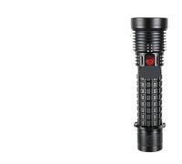 AYJYZHIAG Torcia subacquea professionale ricaricabile tramite USB, lampada subacquea impermeabile IPX8, batteria integrata, torcia subacquea(A)