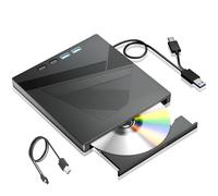 AYJYZHIAG unità CD/Dvd Esterna 7 in 1, Lettore Dvd USB 3.0 di Tipo C, unità Disco Portatile e Lettore, trasferimento Dati ad Alta velocità for PC Laptop