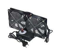 AYJYZHIAG Ventola for computer da 120 mm con ventole grandi e regolatore di velocità for la ventilazione degli armadi raffreddamento del server(2FANS-EU)