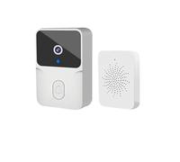 AYJYZHIAG Videocitofono senza fili WiFi campanello for porte HD sistema citofonico bidirezionale for la sicurezza dell'allarme IR domestico domestica intelligente(White)