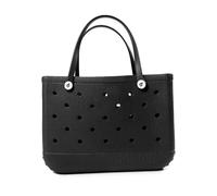 AYKANING Borsa Mare,Borse Mare Borsa da spiaggia impermeabile grande tote borsa a tracolla borsa da donna grande capacità borsa da viaggio moda donna tote da spiaggia borsa Bogg(Black-27x11x21cm)