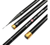 AYKANING Canna da Pesca,Canne da Pesca Alta Carbonio 8m 9m 10m 11m 12m 12m 13m Power Hand Pesca Canna da Pesca Ultra Hard Super Light Telescopic Rod Stick Suggerimento(13m And Gifts Tips)