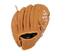 AYKNINGD Guanti da Baseball, Guanto da Baseball Guanti da Baseball semplici in Pelle PU, Resistenti, Professionali, dal Design ergonomico, for competizioni tra Giovani e Adulti.(Brown,10.5 Inches)
