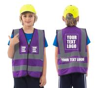 AYKRM Gilet Antinfortunistici Gilet Alta visibilità per bambini stampa personalizzata
