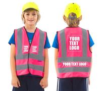 AYKRM Gilet Antinfortunistici Gilet Alta visibilità per bambini stampa personalizzata