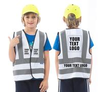 AYKRM Gilet Antinfortunistici Gilet Alta visibilità per bambini stampa personalizzata