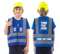 AYKRM Gilet Antinfortunistici Gilet Alta visibilità per bambini stampa personalizzata