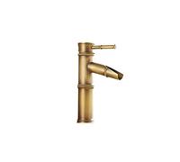 Ayl, rubinetto miscelatore per lavandino, in pieno rame anticato color bronzo, stile vintage, da cucina, bagno, hotel, Rame, Bronze, 2 Joints Break Mouth