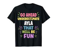 Ayla Personalized Women's Gift Custom Ayla Maglietta
