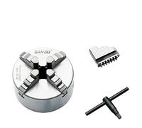 AYLFGSMG 1 Set K11 80 K12 80 100 Mandrino for tornio 100 mm Sanou Mandrino autocentrante a Quattro Griffe Mandrino a Scorrimento da 3/4'' for Piccole L(K12-100)