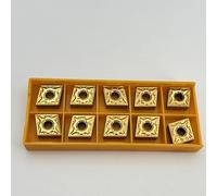 AYLFGSMG 10 pezzi inserti in metallo duro CNMG120404-MA CNMG120408 US735 UE6020(CNMG120404 US735 Golden)