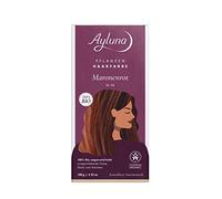 Ayluna Colore per capelli vegetali 50 rosso marona, colore vegano per capelli con henné, artiglio indiano, fenugr camomilla, per una lunga durata, lucentezza e volume, senza ammoniaca, copertura