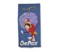 aymax Asciugamano da piazza One Piece Luffy Blu 70x140cm 100% Poliestere