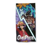 aymax Asciugamano da spiaggia One Piece Luffy vs Kaidou 70 x 140 cm, 100% poliestere