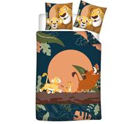 Aymax Biancheria da letto Bluey, copripiumino 140 x 200 cm, con federa 65 x 65 cm, in policotone, reversibile, per letto singolo, motivo manga, certificato Öko-Tex