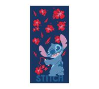 AYMAX - DISNEY - Stitch "Flowers" - Beach Towel 100% Cotton - Asciugamano