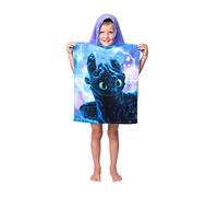 Aymax Dragons Bade Poncho con cappuccio, telo da doccia, telo da spiaggia, 50 x 115 cm