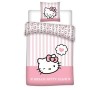 Aymax Hello Kitty - Set copripiumino 135 x 200 cm + federa 80 x 80 cm, 100% cotone