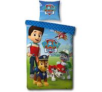 Aymax LesAccessoires Pat Patrol Parure da letto 2 pezzi per bambini, copripiumino (140 x 200) + federa (63 x 63 cm)