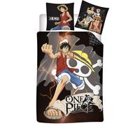 AYMAX S.P.R.L Reversible One Piece Bedding Set, Duvet Cover 140 x 200 cm + Pillo