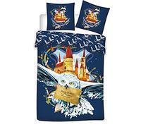 Aymax Set Letto Singolo Copripiumino + Federa Ufficiale Harry Potter Gufo 4002