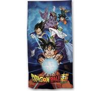 Aymax Telo mare piscina bagno Son Goku Kamehameha - 140 x 70 cm - Certificato Qualità Oeko-Tex Standard 100