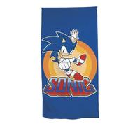 AYMAX Telo mare - Sonic - Pollice verso l'alto - Blu - 70 x 140 cm