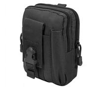 AYMQC Marsupio Tattico Molle EDC Compatto Borsa da Cintura Multiuso Marsupi Sportivo da Esterno per Escursionismo Campeggio Ciclismo Corsa Pesca (Nero)
