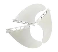 Aymzbd 3 Pezzi per Surf Tavola Ricambio Dettagliabile Prestazioni Elevate Montaggio Rapido Materiale Fibra Vetro Nylon Adatte per Amanti del Surf Mare, Bianco