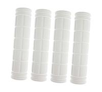 Aymzbd 4 Pezzi Manopole per Manubrio Impugnature per Bicicletta Coperture di Ricambio Comode con Trama Antiscivolo Adatto per Bici da Strada da Città, Bianco