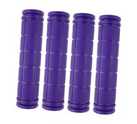 Aymzbd 4 Pezzi Manopole per Manubrio Impugnature per Bicicletta Coperture di Ricambio Comode con Trama Antiscivolo Adatto per Bici da Strada da Città, Viola