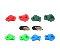 Aymzbd 8 Pezzi Rock Climbing Wall Holds Set Bambini Arrampicata Pietre Piedi Maniglie Materiale Resistente PE Ferro Poliestere Adatto per Bambini Gioco, 2 Cinghie a Cricchetto