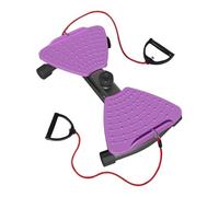 Aymzbd Ab Board per Addominali con Massaggio, Esercizi in Palestra a Casa, Macchina per Torsione della Vita, Disco Rotante per Cosce, Viola Nero