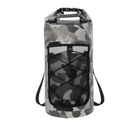 Aymzbd Borsa Impermeabile Zaino Stagno Multifunzione Borsa Stagna Tasche in Rete Striscia Riflettente Tracolla Morbida Maniglia Solida Design Pratico PVC RES, Grigio