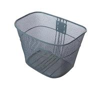 Aymzbd Cestino per Bicicletta Cesto Anteriore Gabbia Porta Oggetti Ferro Resistente Facile da Pulire Ampio Spazio per Animali Libri Utilizzo Quotidiano, Grigio