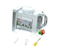 Aymzbd Contenitore per Bevande con Rubinetto Facile da Usare Secchio per Acqua Portatile Recipiente con Tappo Ermetico Vite Bottiglia per Avventure Outdoor P, 5 Litri
