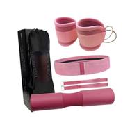 Aymzbd Cuscinetto per Bilanciere Protezione Collo Imbottitura per Squat E Cuscino per Hip Thrust con Design Curvo per Comfort Aumentato Adatto a Esercizi PE, Rosa