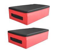Aymzbd Cuscino per Sollevamento Pesi, Antiurto, Leggero, Protezione per Il Pavimento, Cuscino per Stacco da Terra Silenzioso per Principianti del Fitness, Rosso Nero