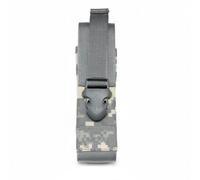 Aymzbd Custodia Tattica Multiuso per Torcia con Clip Robusta E Tessuto Rinforzato Compatibile con Zaino O Cintura Perfetta per Attività Esterne Caccia Lavoro Notturno Avventure, Mimetico ACU