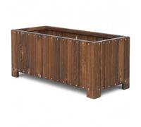 Aymzbd Fioriera Rettangolare Legno da Esterno, 120x30x40 cm