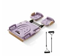 Aymzbd Foldable Core Tavola Pilates Tavola Addome Attrezzo Core Struttura Regolabile Materiale in Quercia Adatta per Allenamenti di Resistenza Stretching Casa , Viola