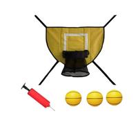 Aymzbd Kit per Canestro da Basket con Trampolino, Facile da Montare, Compatibile con La Maggior Parte dei Modelli, Palla Gialla