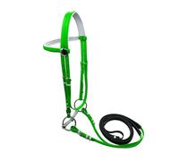 Aymzbd per Cavallo con Redini, Copricapo, Comodo Filetto in Acciaio Inossidabile, Corda per Cavalli, Cinghia per La Testa per Il Percorso di Addestra, 135mm